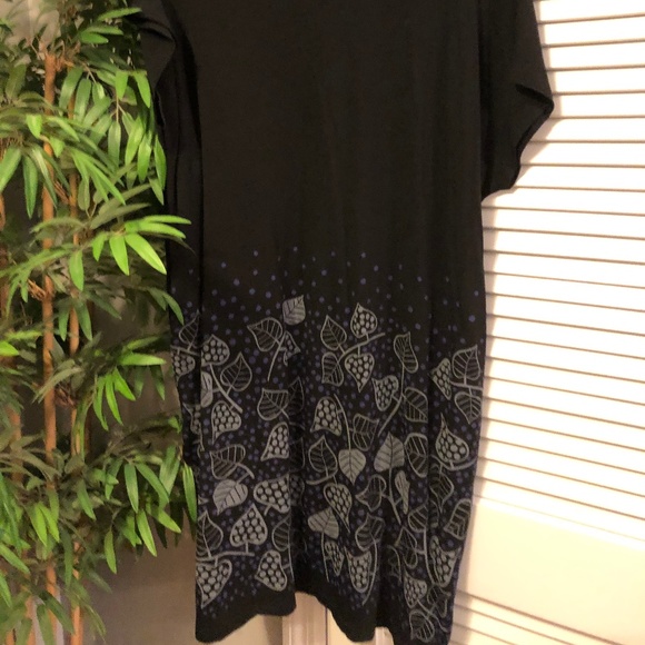 Gudrun Sjoden Lyocell  Polka Dot Leaves Print  with pockets - Picture 6 of 10